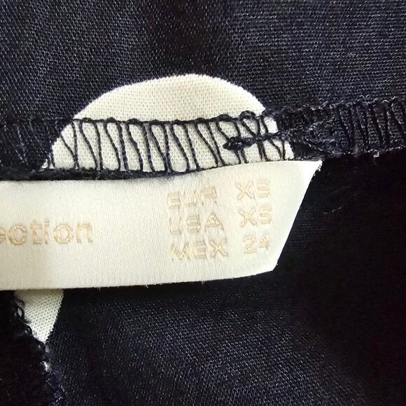 Zara Trafaluc Collection Navy Polka Dot Tie Shoulder Bodysuit Sz XS - Picture 8 of 10